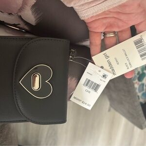 Madden Girl Black Heart Wallet